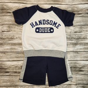 Koala kids 2T blue and white handsome dude outfit
